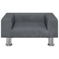 vidaXL Pelech pre psa tmavosivý 50x40x26,5 cm zamat