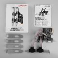 AXAGON PCEA-S4N, PCIe riadič - 4x sériový port (RS232) 250 kbps, vč. LP Radic, PCIe x1, 4x sériový port, 250kb/s, včetne low profile záslepky