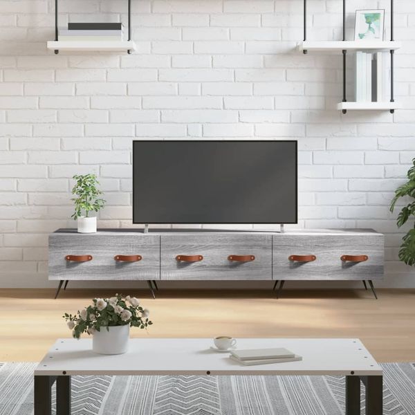 vidaXL TV skrinka, sivá sonoma 150x36x30 cm, kompozitné drevo
