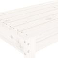 vidaXL Záhradná lavica biela 80x38x45 cm masívna borovica