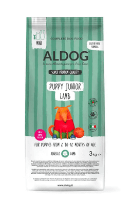 Aldog 2D-LJ3S Puppy-Junior Lamb Mini granule pre šteniatka, malé plemená, jahňacie, 3kg