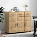 vidaXL Servírovacia skriňa FLORIN 88,5 x 30,5 x 73 cm Remeselný dub
