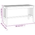 vidaXL Záhradná lavička 80 cm eukalyptový masív