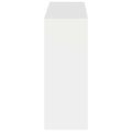 vidaXL Nástenný botník ZWOLLE 71 x 17 x 43 cm Kompozitné drevo Biela