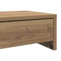 vidaXL Stojan na monitor zásuvky dub artisian 100x27x15 cm komp. drevo