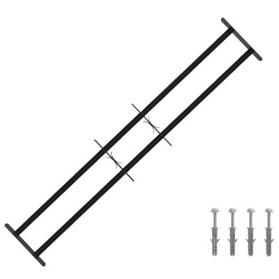 vidaXL Bezpečnostná mreža na okná s 2 priečkami 3 pcs 93-174 cm