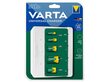 Nabíjačka batérií VARTA 57658, AA, AAA, C, D, 9V NiMH Nabíječka baterií VARTA 57658, AA, AAA, C, D,  9V NiMH