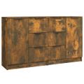vidaXL Komody 2 ks dymový dub 60x30x70 cm spracované drevo
