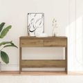vidaXL Konzolový stolík dub artisan 100x35x76,5 cm kompozitné drevo