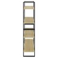 vidaXL Knižnica so 4 policami dub sonoma 100x30x140cm kompozitné drevo
