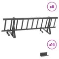 vidaXL Strážca snehu na streche Antracitová 800 x 29,5 x 34,5 cm Oceľ