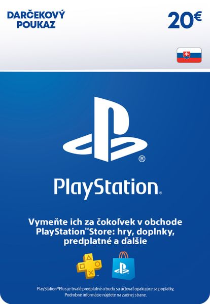 ESD SK - PS Store el. peňaženka - 20 EUR