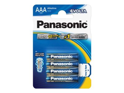 Batéria AAA (R03) alkalická PANASONIC Evolta 4ks / blister