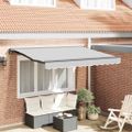 vidaXL Rám markízy Antracitová 3,5 x 2 m Kov