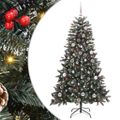 vidaXL Umelý vianočný stromček Zelená 150 cm PVC, plast a oceľ