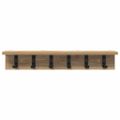vidaXL Vešiak na stenu Nástenná montáž Remeselný dub Kompozitné drevo