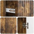 vidaXL Servírovacia skriňa Dymový dub 89 x 34,5 x 60 cm