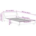vidaXL Posteľ bez matraca 75x190 cm masívna borovica