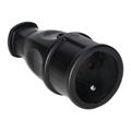 Zásuvka priama ORNO OR-AE-13258 gumová, čierna