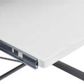 vidaXL Rohový počítačový stôl biely 132x112x99 cm spracované drevo