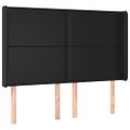 vidaXL Boxspring posteľ s matracom a LED čierna 140x200 cm umelá koža