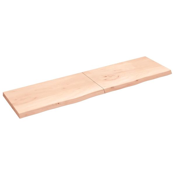 vidaXL Stolová doska 220x60x(2-6) cm neošetrený dubový masív