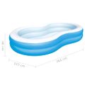 Bestway Rodinný bazén veľká lagúna 262x157x46 cm
