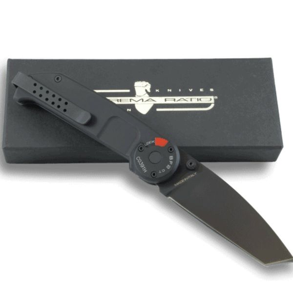 Extrema Ratio 04.1000.0146/BLK BF2 CT Black taktický vreckový nôž 8,7 cm, celočierny, hliník