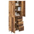 vidaXL Highboard 2 ks Staré drevo 69,5 x 34 x 180 cm Kompozitné drevo