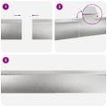vidaXL Slimákové zábrany 8 ks 100 x 3,5 x 25 cm Nerezová oceľ