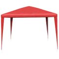 vidaXL Párty stan 400 x 300 x 255 cm Červená PE a oceľ