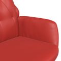 vidaXL Relaxačné kreslo vínovo-červené umelá koža