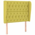 vidaXL Posteľný rám boxspring s matracom zelený 90x200 cm látka