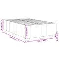 vidaXL Posteľ bez matraca sivohnedá 120x200 cm látka
