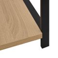 vidaXL Malá knižnica, čierna a dub 33,5x39,6x79,7 cm, kompozitné drevo