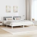 vidaXL Rám postele Svetlosivá 200 x 200 cm Masívne borovicové drevo