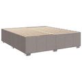 vidaXL Posteľ boxspring s matracom Sivohnedá 180 x 200 cm Látka