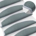 vidaXL Samolepiace schodové rohože 15 ks 80 x 24,5 x 3,5 cm