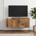 vidaXL Nástenná TV skrinka 78,5 x 41 x 30 cm Staré drevo