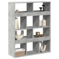 vidaXL Deliaca stena betónová sivá 100x33x125,5 cm kompozitné drevo