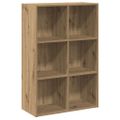 vidaXL skrinka na knihy/príborník Artisan Dub 66x30x98 cm