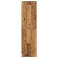 vidaXL Knižnica Staré drevo 30 x 30 x 111 cm Kompozitné drevo