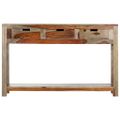 vidaXL Konzolový stolík s 3 zásuvkami 120x30x75 cm akáciaový masív