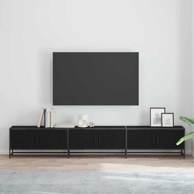 vidaXL TV jednotky 2 pcs Čierny dub 240 x 35 x 41 cm Kompozitné drevo
