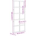 vidaXL Zavesené posuvné dvere Voskovo hnedá 90 x 208 cm