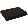 vidaXL Nástenná polica tmavohnedá 40x30x(2-6) cm ošetrený dubový masív