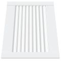vidaXL Lamelové dvierka na skrinku, biele 39,5x49,4 cm, borovica