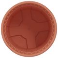 vidaXL Kulatý kvetináč 24 ks Tehlovo červená Ø 12,5 x 10 cm Plast