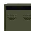 VidaXL Príborník Olive Green 135x39x103,5 cm Oceľ valcovaná za studena