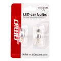 LED STANDARD T10 W5W COB HPC 12V Clear white